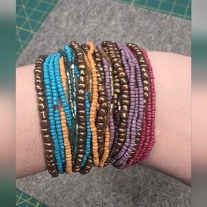 Multicolor Beaded Bracelet Set